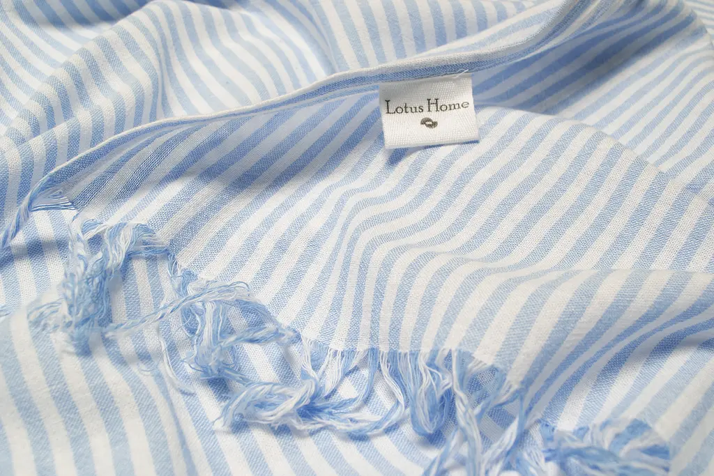 Рушник Lotus Home Pestemal - Argosa stripe 85x175 light-blue блакитний - фото 3