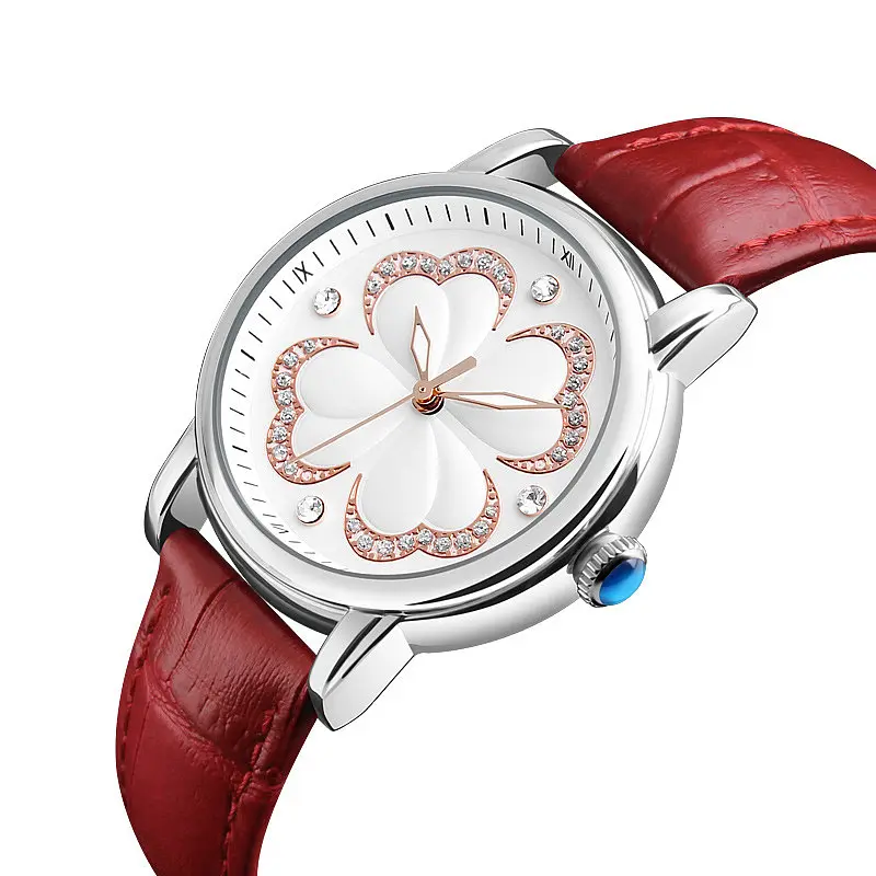Класичний жіночий годинник Skmei 9159 Elegant (Червоний) - фото 2