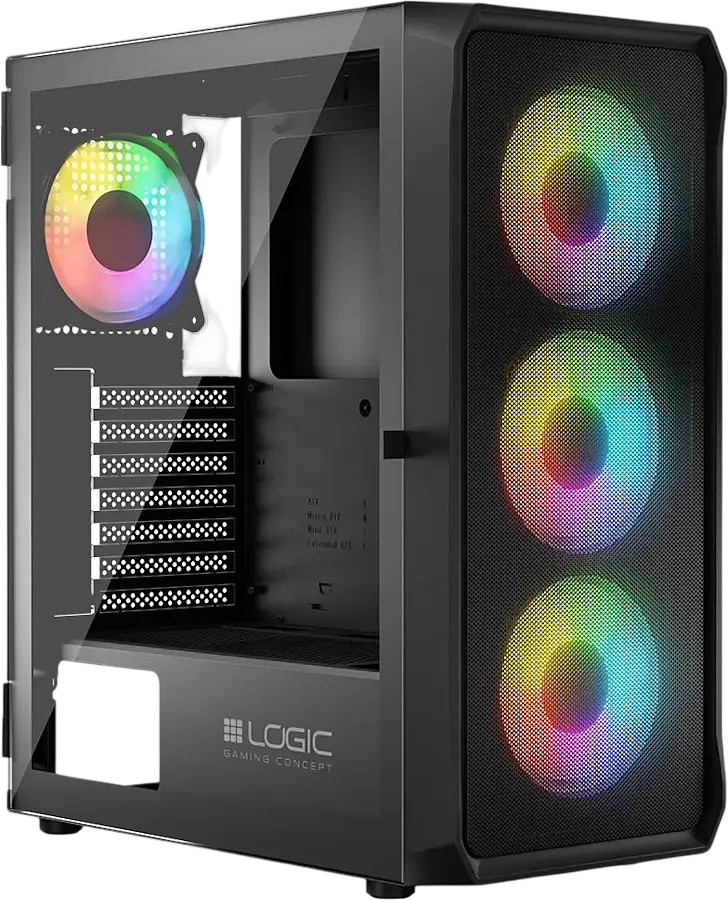 Корпус Logic concept PORTOS ARGB Black (AT-PORTOS-10-0000000-0002) - фото 6
