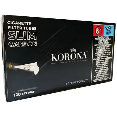 Гильзы для сигарет Korona Slim Carbon 120 - фото 3