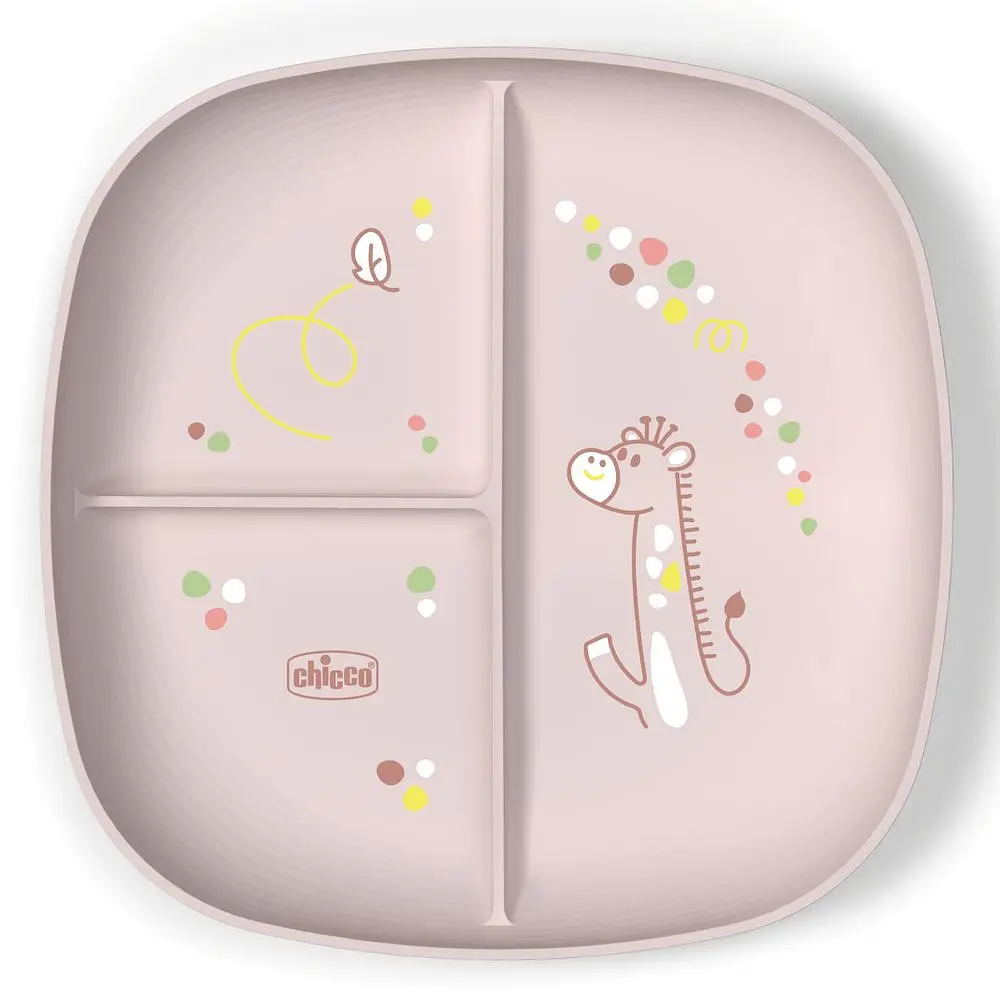 Тарілка секційна Chicco 12м+ рожева (16003.15) - фото 2