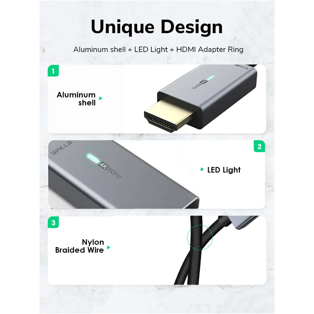Кабель мультимедійний miniDisplayPort M to HDMI M 1.0m Cabletime (CA914593) - фото 5