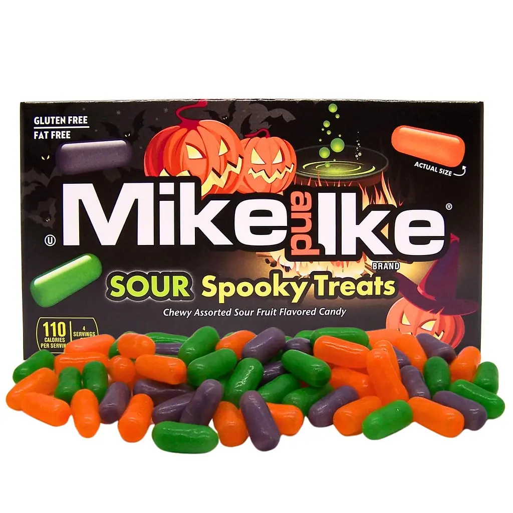 Жувальні цукерки Mike And Ike Sour Spooky Treats Halloween 120г - фото 2
