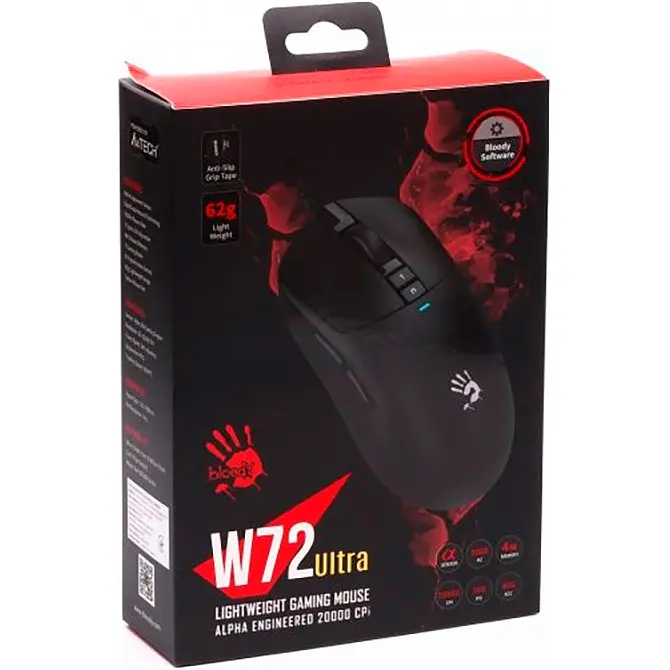 Миша Bloody W72 Ultra Black [122470] - фото 13