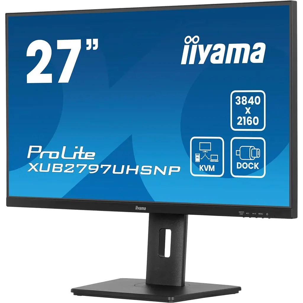 Монітор 27" Iiyama XUB2797UHSNP-B1 UHD IPS 60Hz (XUB2797UHSNP-B1) - фото 2