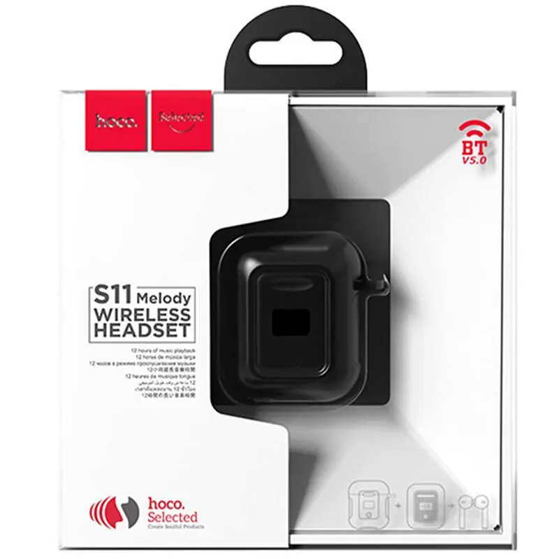 Стерео гарнітура Bluetooth Hoco S11 Black - фото 2