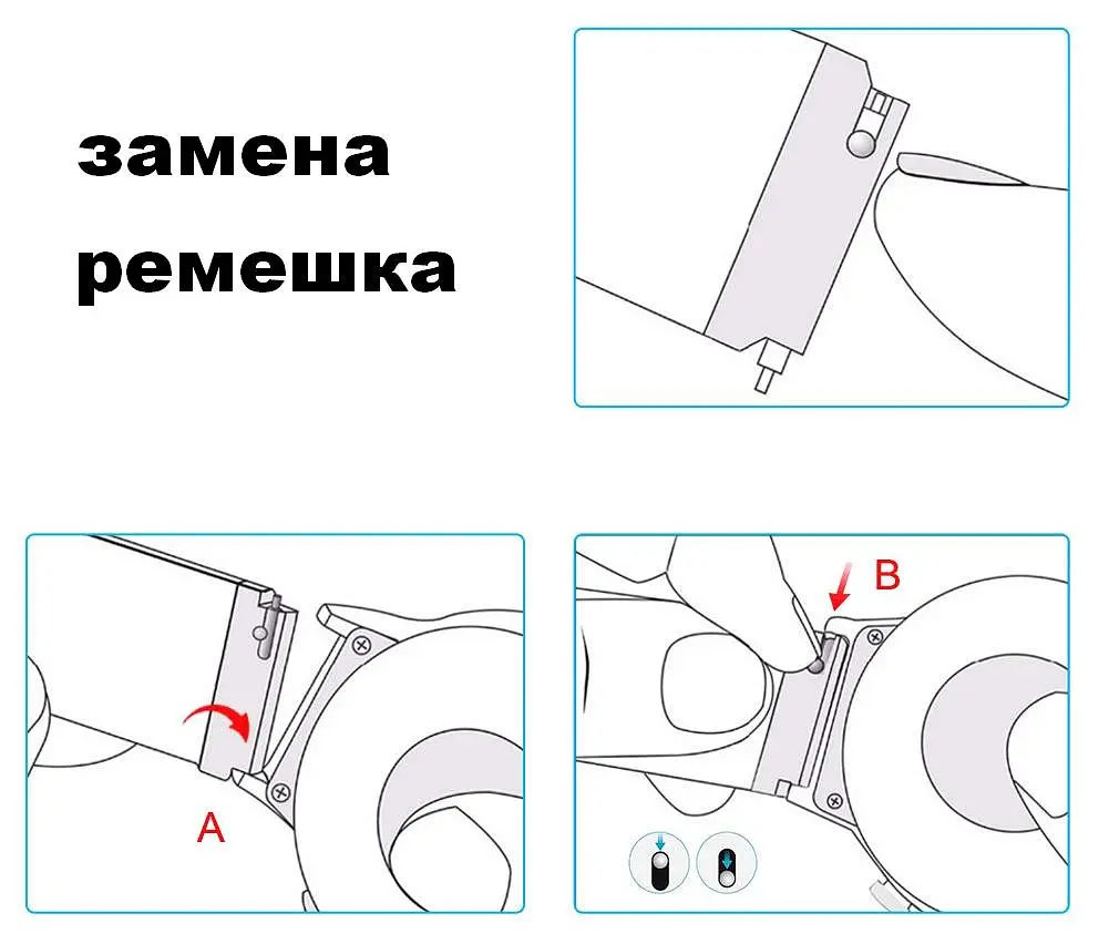 Ремінець BeWatch нейлоновий липучка для Samsung Galaxy Watch Active Чорний (1011301.2) - фото 6