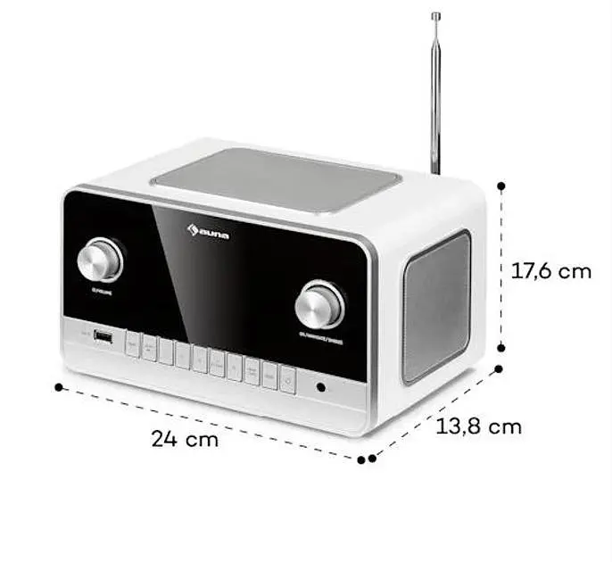 Інтернет-радіо Auna Connect 150 MKII DAB+/FM/Spotify/BT (10037494) - фото 8