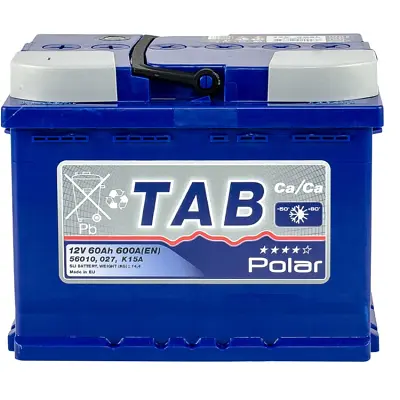 Акумулятор автомобільний TAB 60 Ah/12V Polar Blue (121 160) - фото 2