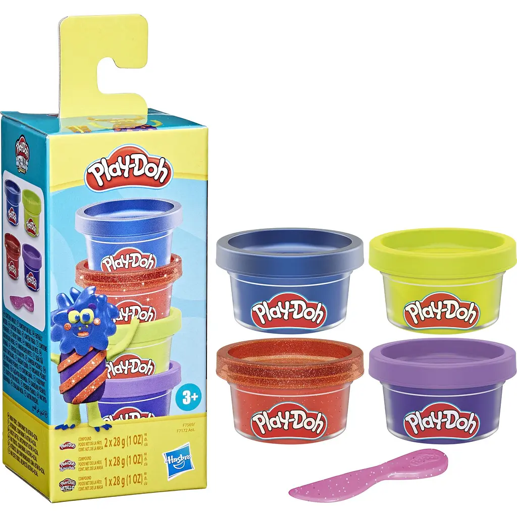 Набор из пластилина Hasbro Play-Doh Irresistible Mini Theme 2 4 шт. (F7172_F7569) - фото 2