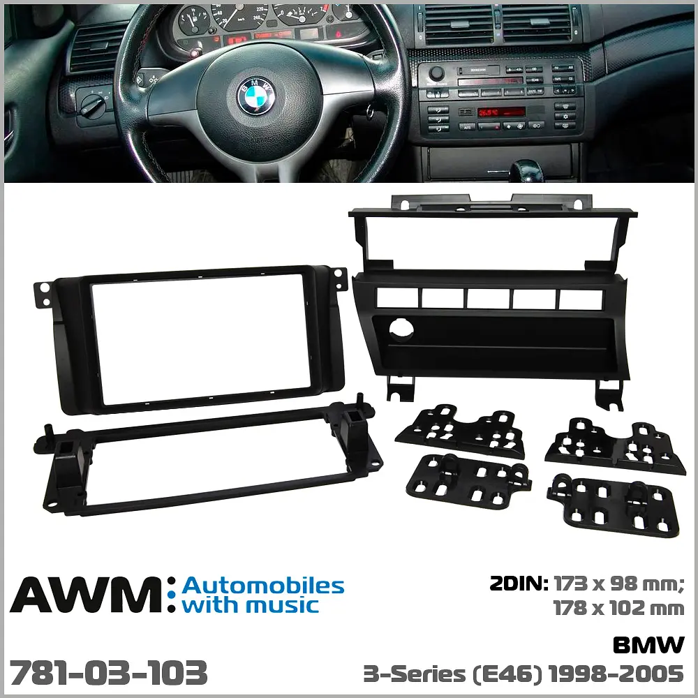 Переходная рамка BMW 3 Series (E46) AWM 781-03-103 - фото 6
