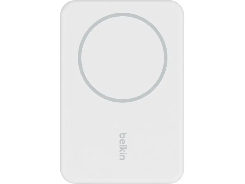 Зовнішній акумулятор (павербанк) Belkin 5000mAh 15W MagSafe Qi2 White (BPD004BTWT) - фото 2