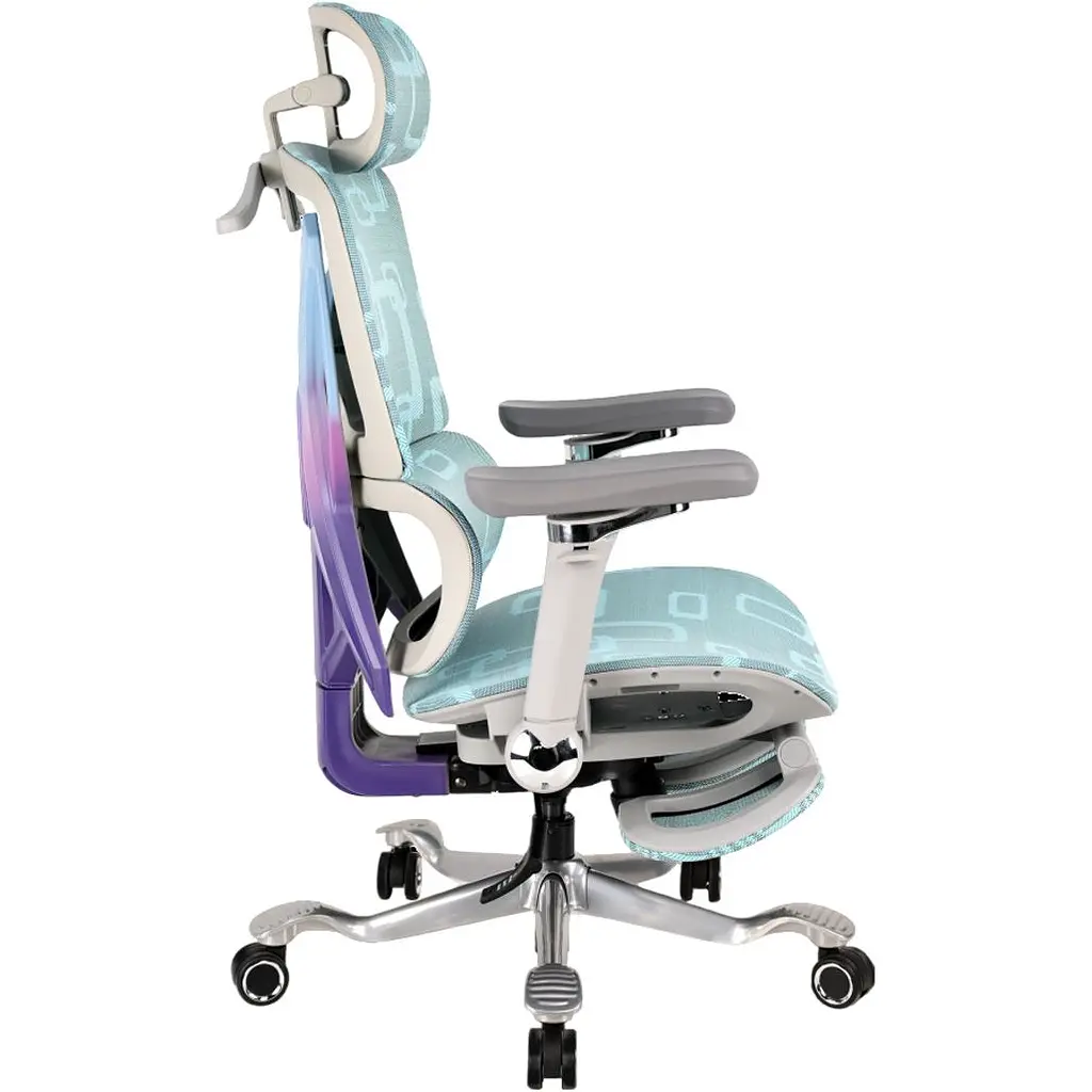 Геймерське крісло GT Racer X-900 Gray/Violet/Blue [174675] - фото 3