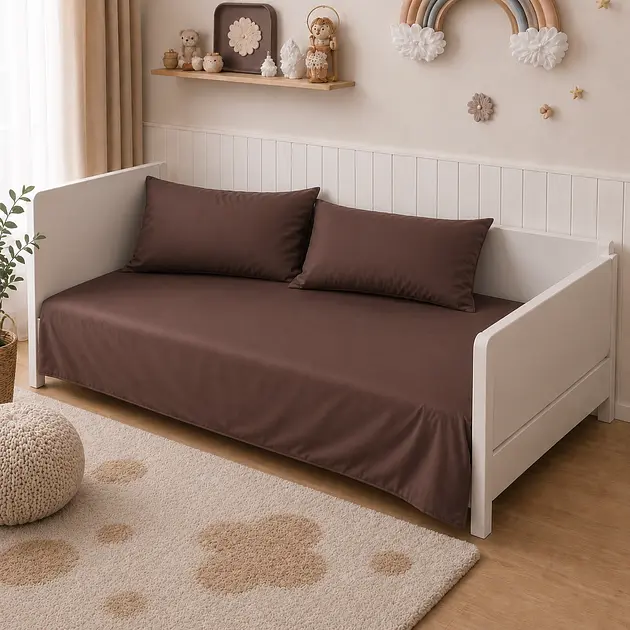 Комплект постільної білизни MirSon LITTLE KIDS Satin Premium Cacao Active 110 x 140 см (2200013489887) - фото 4