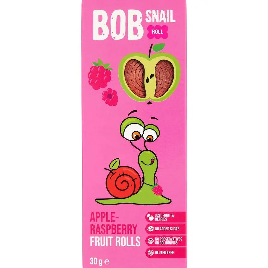 Цукерки Bob Snail Яблуко-Малина 30 г (4820162520309)