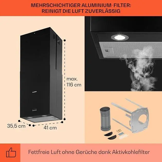 Островная вытяжка Klarstein Structura (10034850) - фото 5