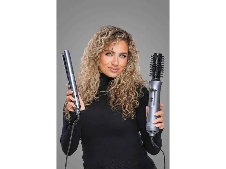 Стайлер для волосся ECG Modifica Hairbrush Moonstone - фото 7