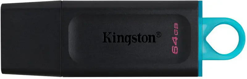 USB Flash Kingston DT Exodia USB 3.2 64GB Black/Teal - фото 3