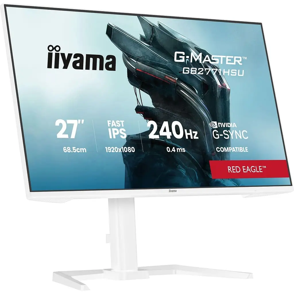 Монітор Iiyama 27" GB2771HSU-W1 White FHD IPS 240Hz (GB2771HSU-W1) - фото 3