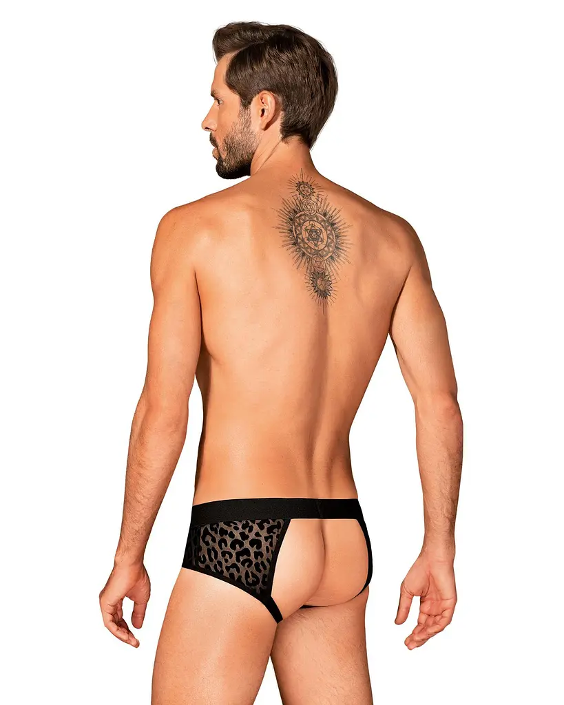 Чоловічі труси Obsessive Azmeron Jockstrap S/M чорний - фото 4