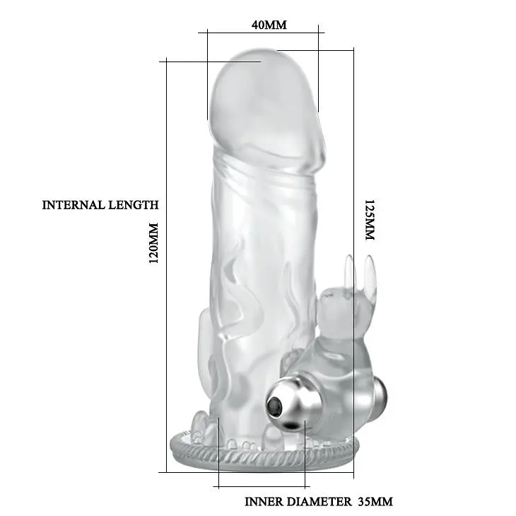 Насадка на пеніс із вібрацією BAILE Brave Man Vibrating Baile BI-026204 99116 - фото 2