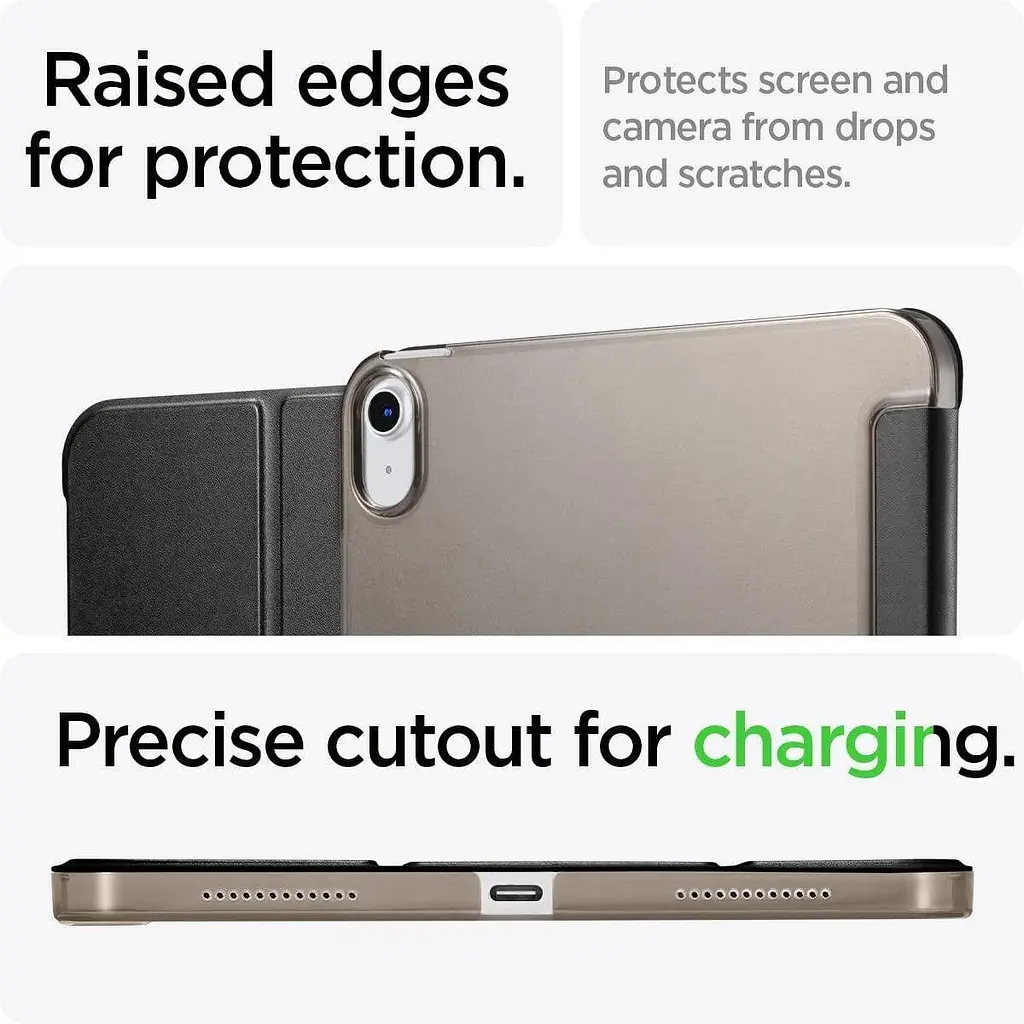 Чохол-книжка Spigen Smart Fold для Apple iPad 10th Gen 10.9` 2022/iPad 11 2025 Black (ACS05309) [135438] - фото 8