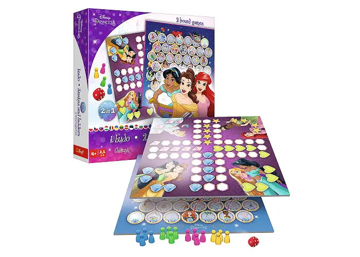 Настільна гра Trefl Лудо 2 в 1. Принцеси Діснея (Ludo 2 in 1: Disney. Princess) (02418) - фото 5