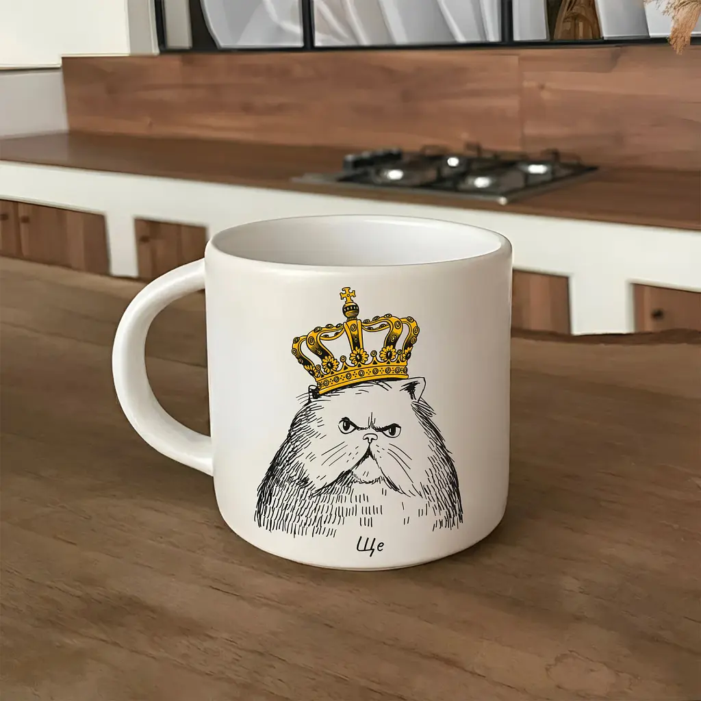Чашка «Кіт в короні» - фото 5
