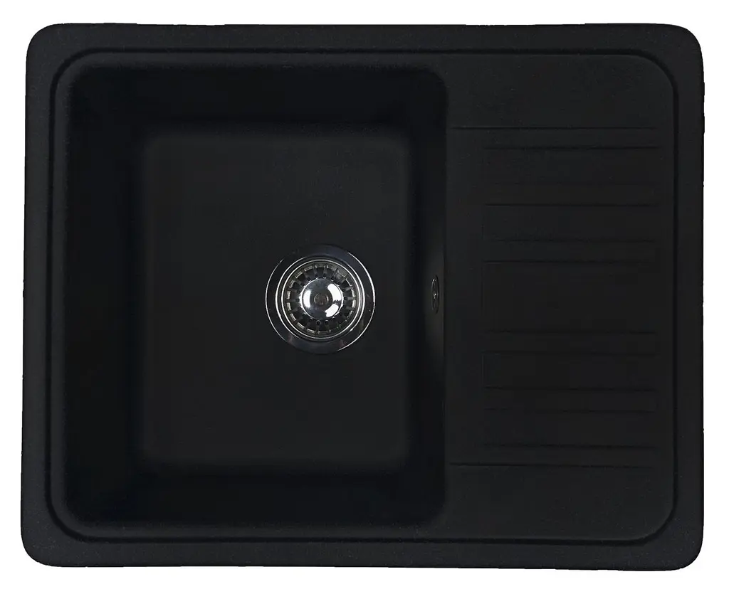 Кухонна мийка Adamant SMALL антрацит 570x455x180 мм, з крилом 57 см - фото 3