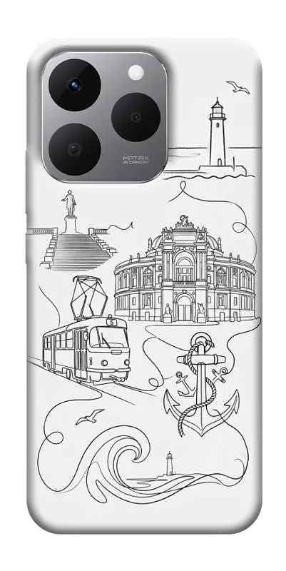 TPU чохол Demsky Odesa spirit для Realme 15T