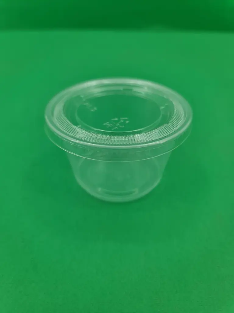 Соусник пластиковий 4OZ, 118 мл, 100 шт, колір прозорий, харчовий поліпропілен для соусів, доставки та HoReCa - фото 3