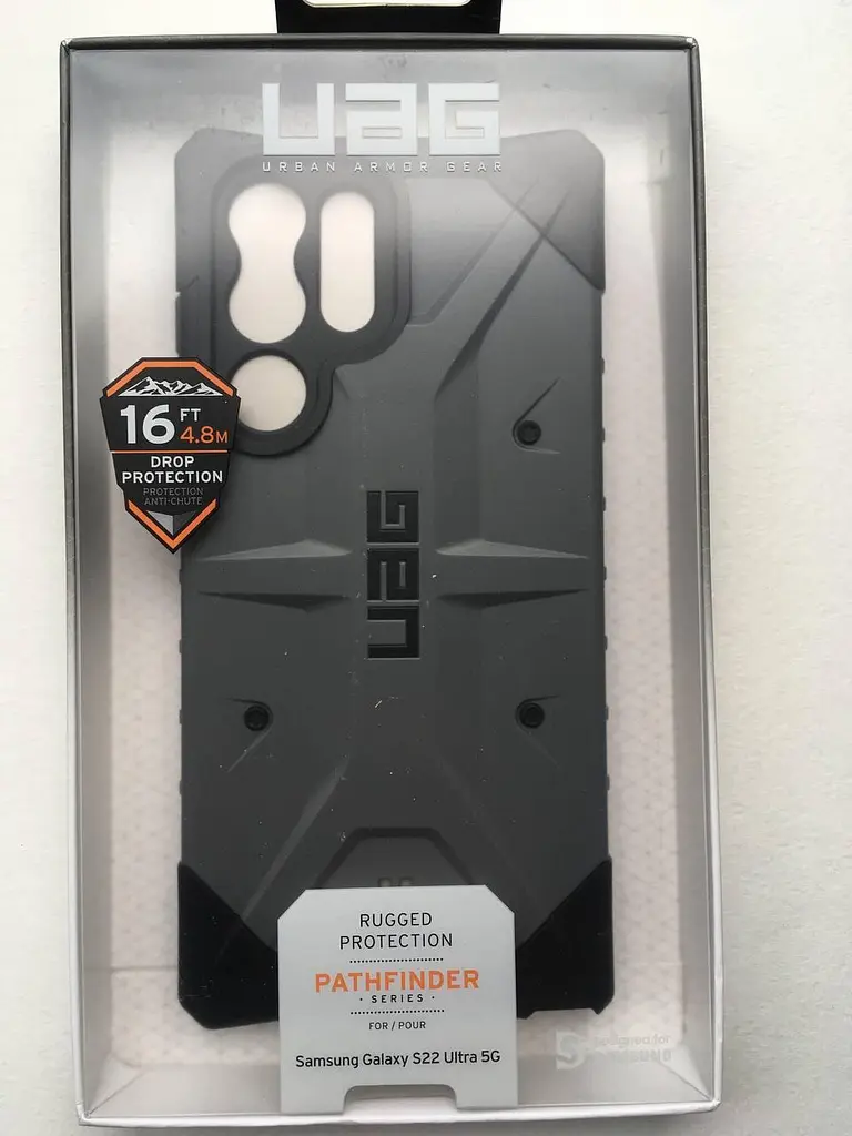 Чохол протиударний UAG Pathfinder 213447113333 для Samsung Galaxy S22 Ultra (6.8") Silver - фото 6