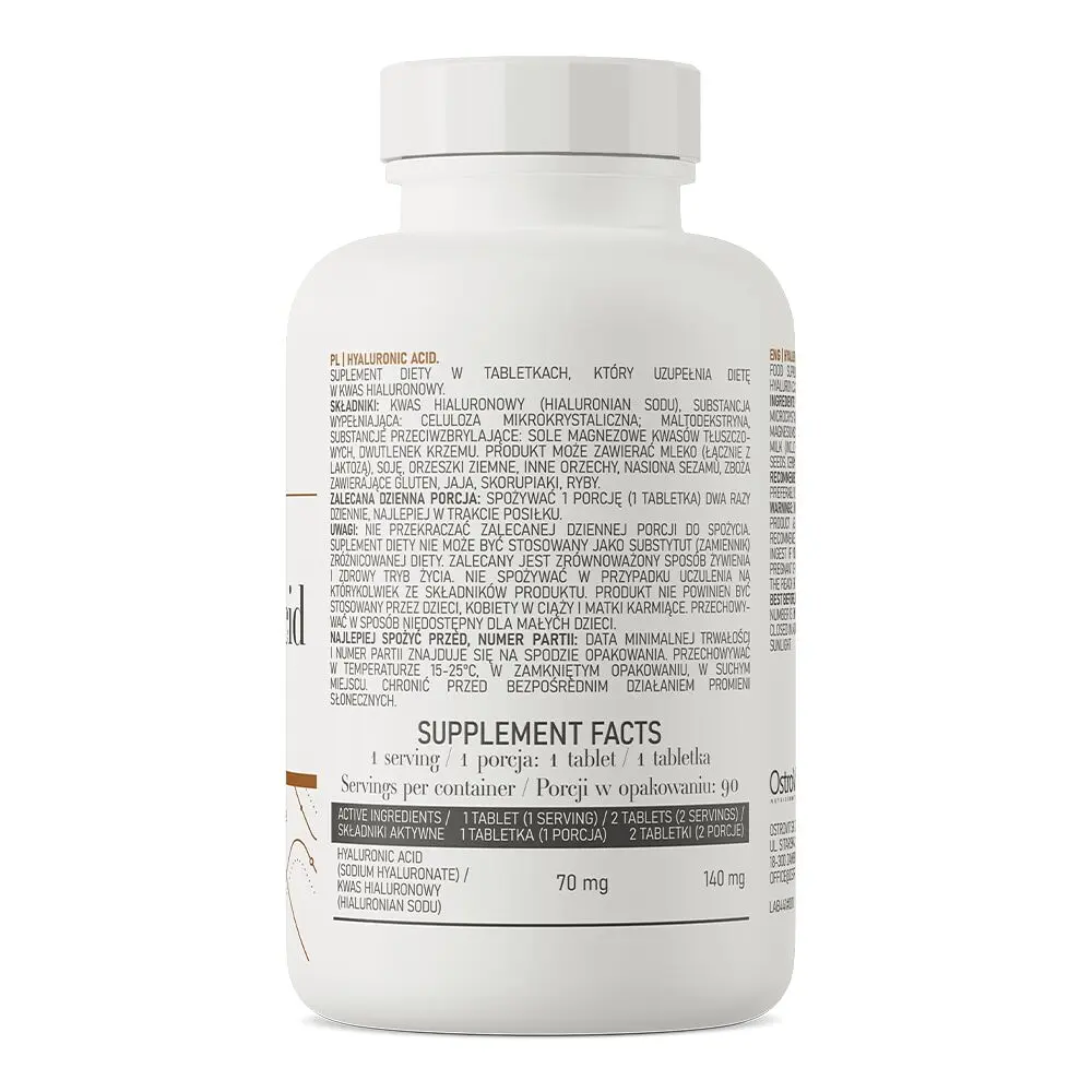 Препарат для суглобів і зв'язок OstroVit Hyaluronic Acid, 90 таблеток - фото 2