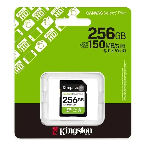 Карта пам'яті SDXC, 256Gb, Canvas Select Plus, Class10 UHS-I U1 V10 Kingston teh0028486 - фото 3