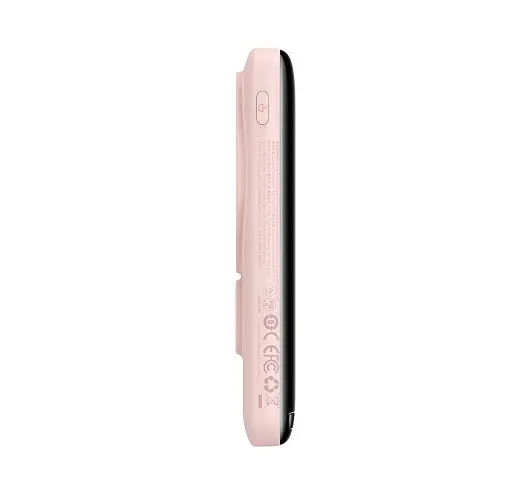 Портативна батарея Baseus Magnetic Bracket Wireless Fast Charge Power Bank 10000 mAh 20W PPCX000004 Pink - фото 2
