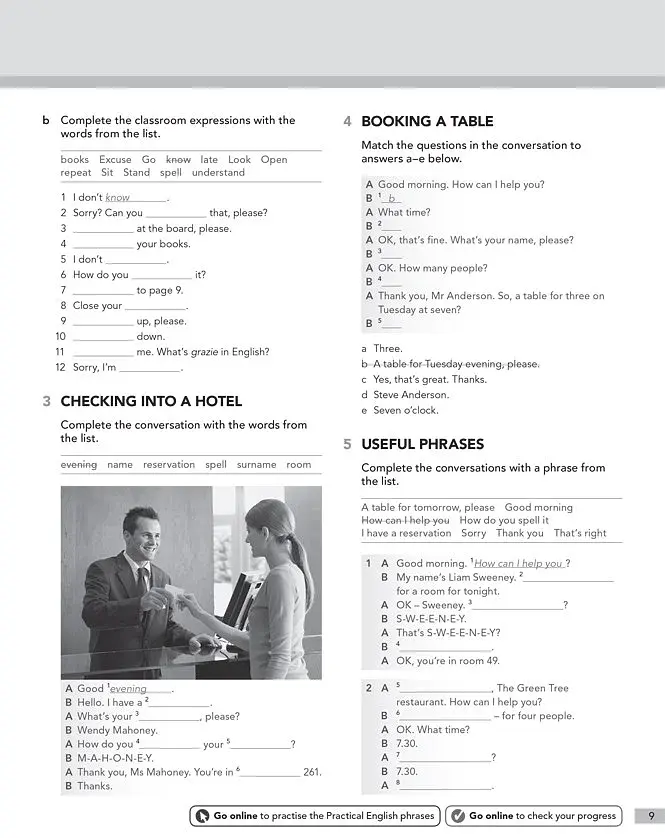 English File (4th Edition) Beginner Workbook with Key - фото 7