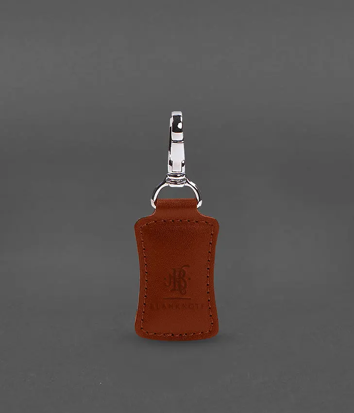 Шкіряний брелок Premium Світло-коричневий - фото 2