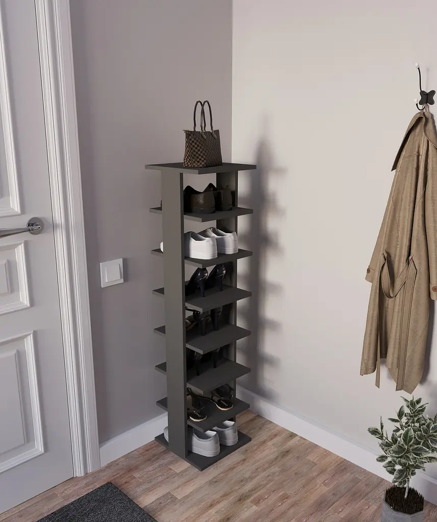 Полиця для взуття Flamecame висока для дому на 7 пар із ДСП OF-1 - фото 6