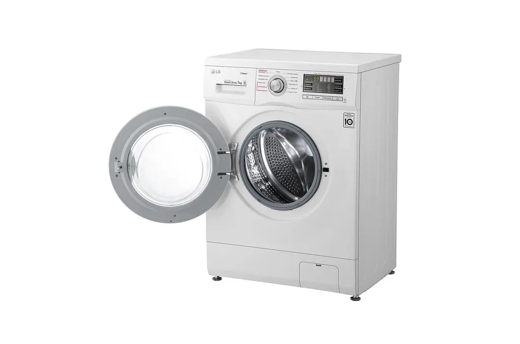 Пральна машина LG з фронтальним завантаженням F1296HDS1, 7кг, 1200, A+++, Пар, глибина 44см, Дисплей, Інвертор, Білий (F1296HDS1) - фото 10