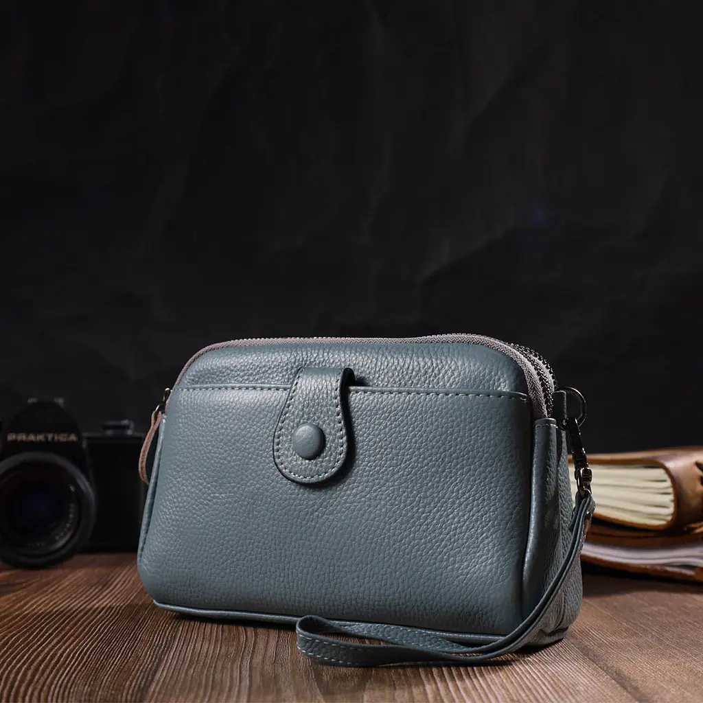 Жіночий шкіряний клатч Vintage 19х12х7 см sum0022687 - фото 7