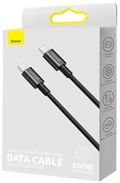 Кабель Baseus Superior Series Fast Charging Cable Type-C to Type-C 100W 1m CATYS-B01 Black - фото 6