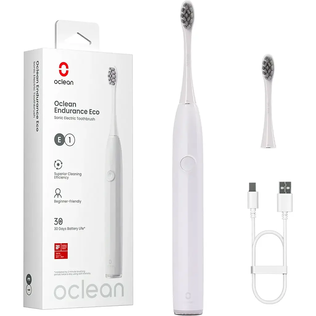 Электрическая зубная щетка Oclean Endurance Eco Electric Toothbrush White - фото 4