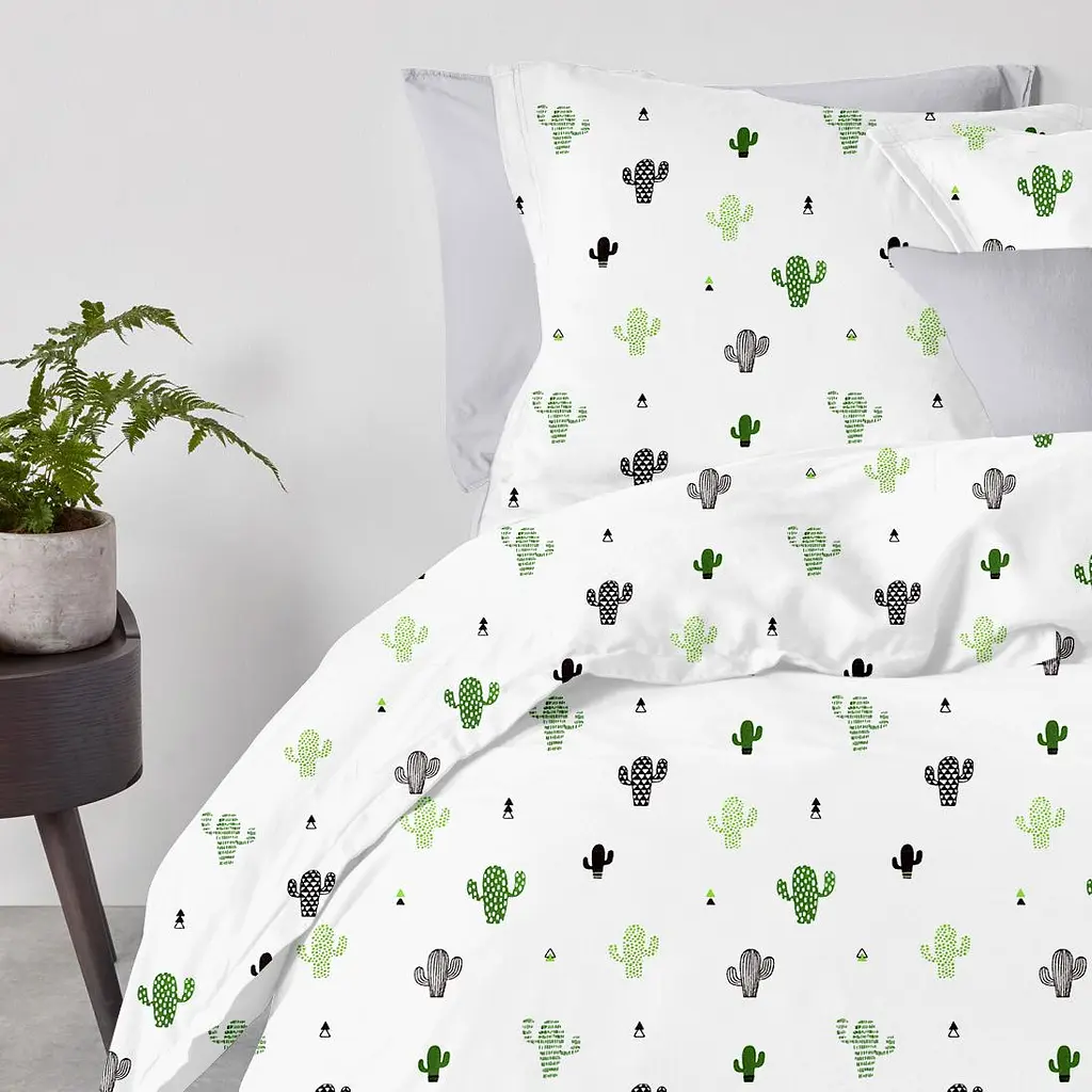 Набір наволочок Cosas Grey Cactus 50х70 см (SetPillow_Cactus_Grey_50х70) - фото 4