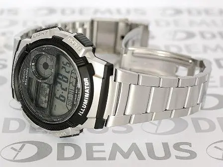Стильні електронні годинники чоловічі наручні японські Оригінал Casio Collection AE-1000WD-1AVEF - фото 3