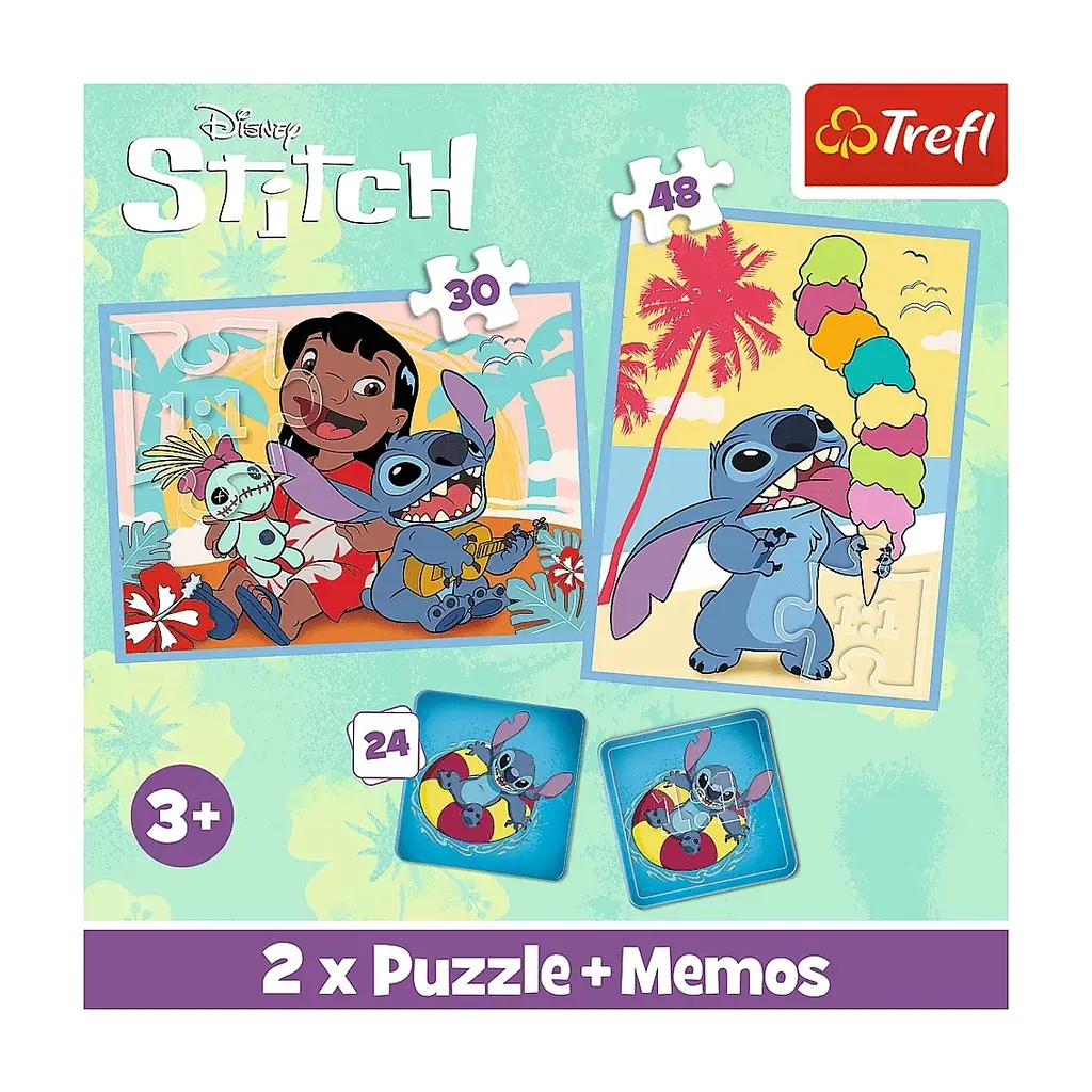 Пазл Trefl Lilo&Stitch Щасливі 2 in 1+memos (5900511935851) - фото 5
