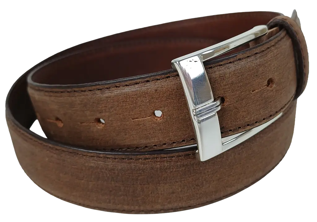 Ремінь чоловічий Vanzetti Vintage 116 см 3.3 см шкіра Коричневий - фото 2