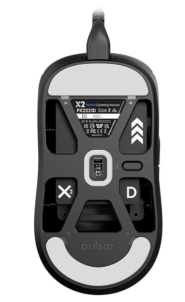 Мышь PULSAR X2 Medium Black (PX2221D) - фото 2