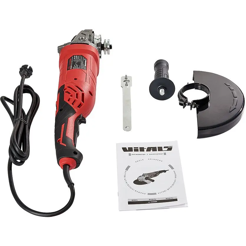 Кутова шліфувальна машина Vitals Master Ls2320BR червоно-чорна (80912N) - фото 10