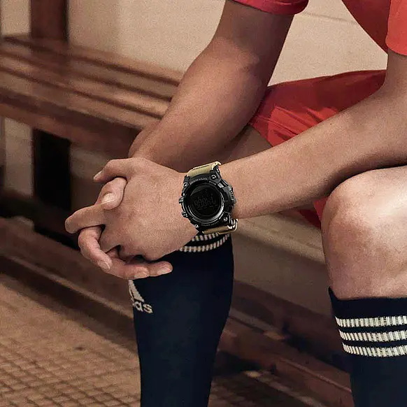 Наручний годинник чоловічий 1384 Black-Khaki Wrisband Skmei acs0030783 - фото 4