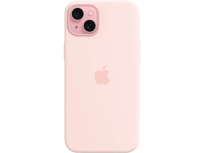 Чохол для смартфона Apple iPhone 15 Plus Silicone Case with MagSafe - Light Pink (MT143) - фото 5